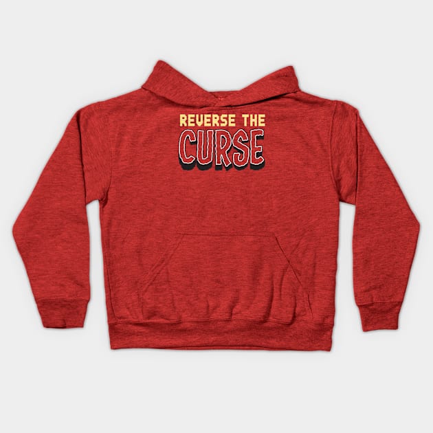 Reverse The Curse promotional t shirt red Kids Hoodie by tsengaus